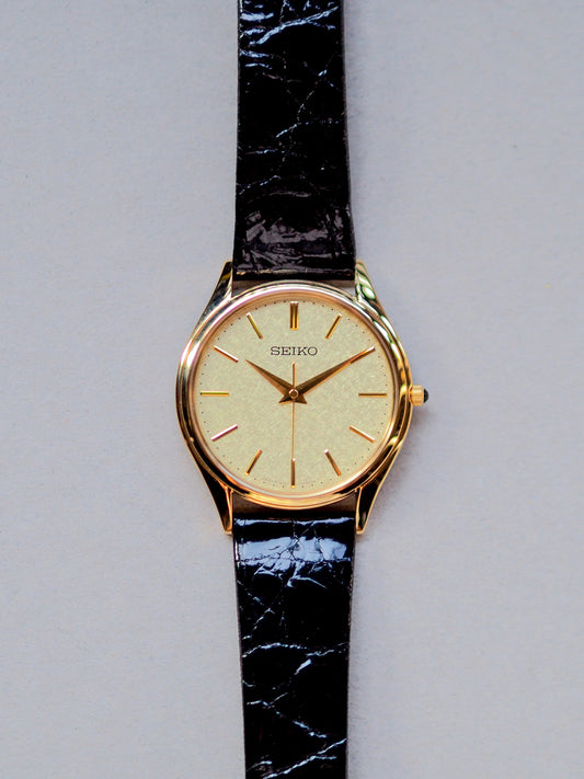 Seiko Dolce SACM150 8J41-0AJ0 Gold Kira-zuri Textured Dial