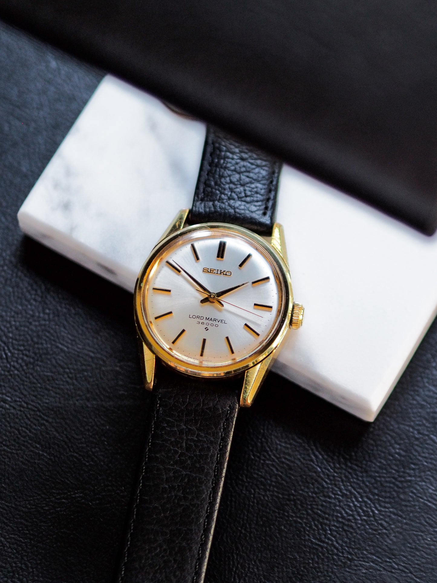 Seiko Lord Marvel 5740-8000 36000 SGP White Sunburst Dial