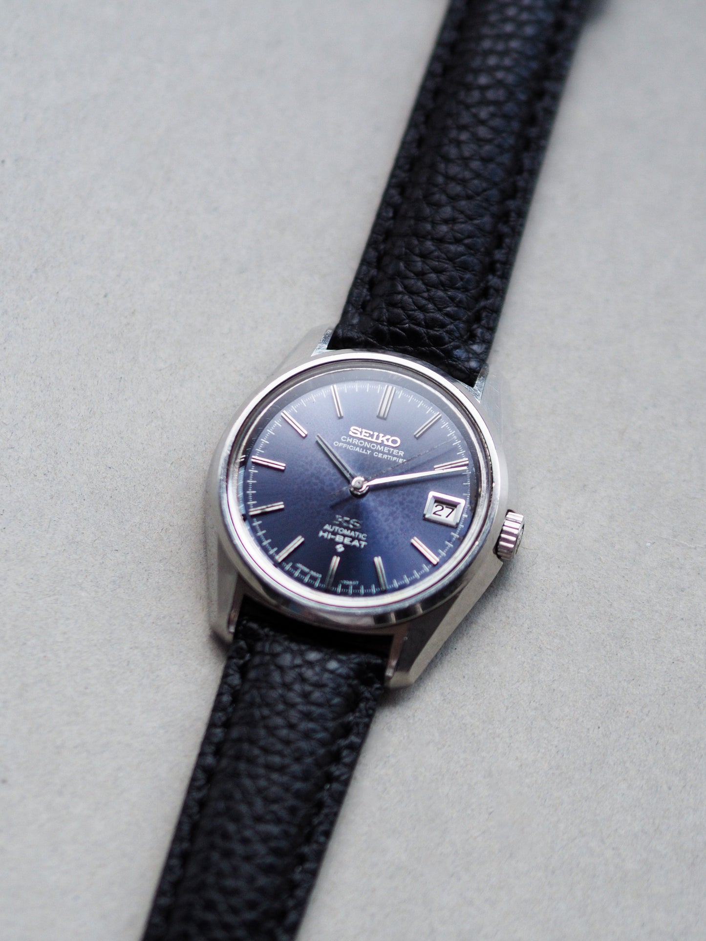 Seiko 56KS King Seiko 5625-7040 Chronometer Navy Blue Sunburst Dial