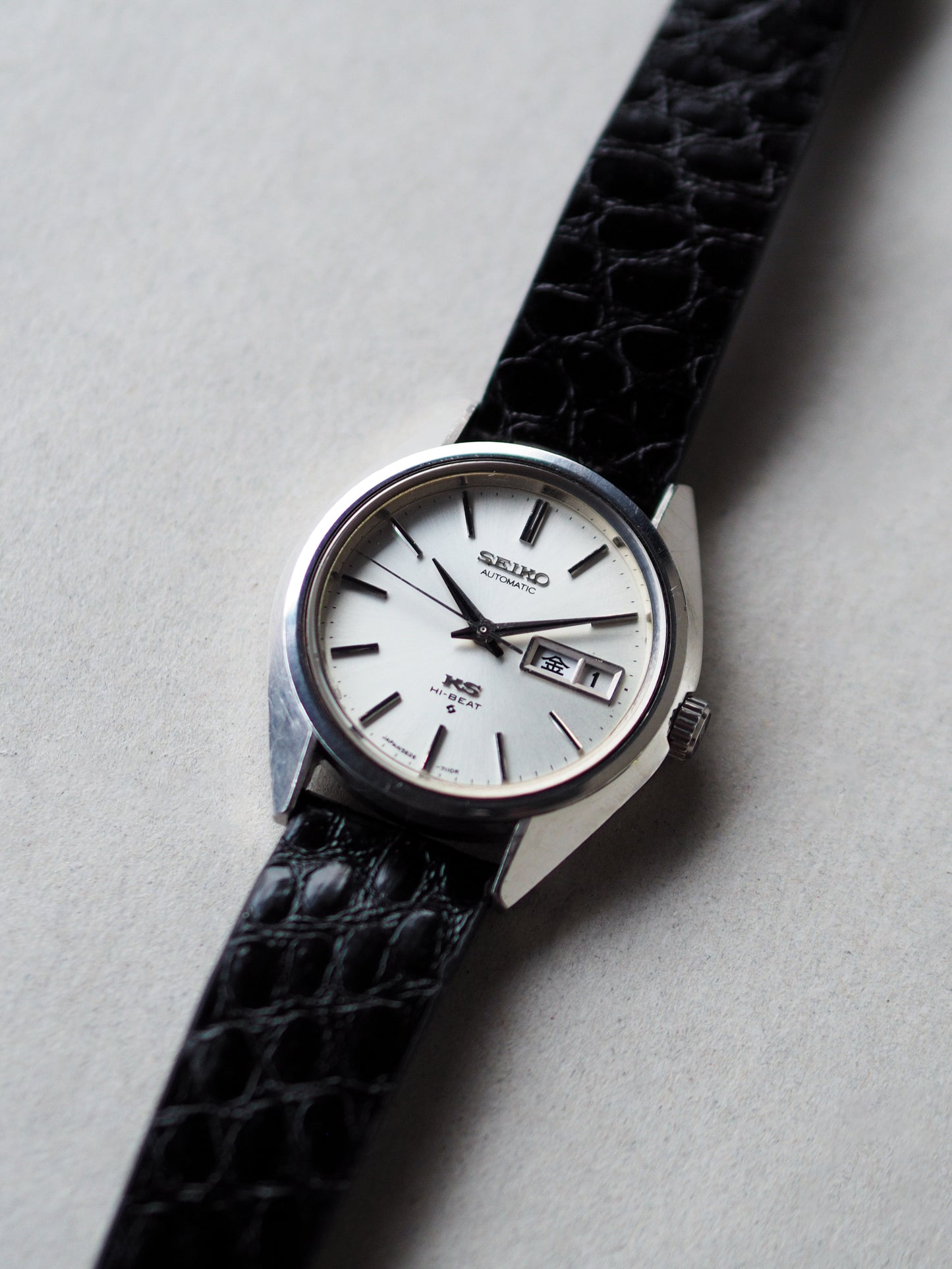 Seiko 56KS King Seiko 5626-7111 Hi-Beat Silver Sunburst Dial
